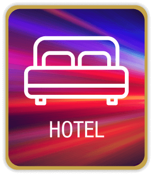 Valley View Casino Hotel promotional card featuring the hotel’s branding with a clean and elegant design.